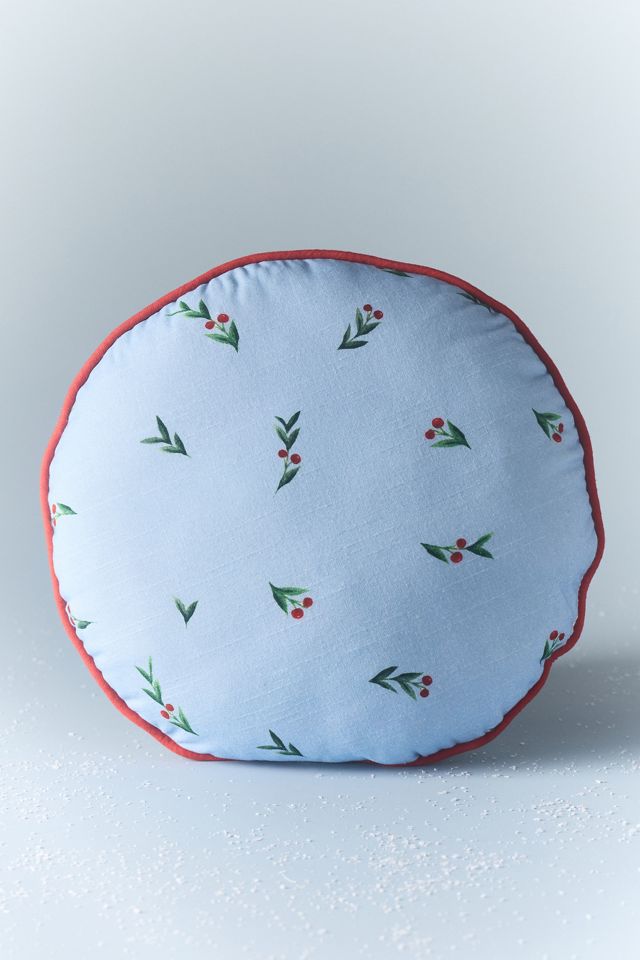 Vintage-Inspired Embroidered Cotton Cushion #1