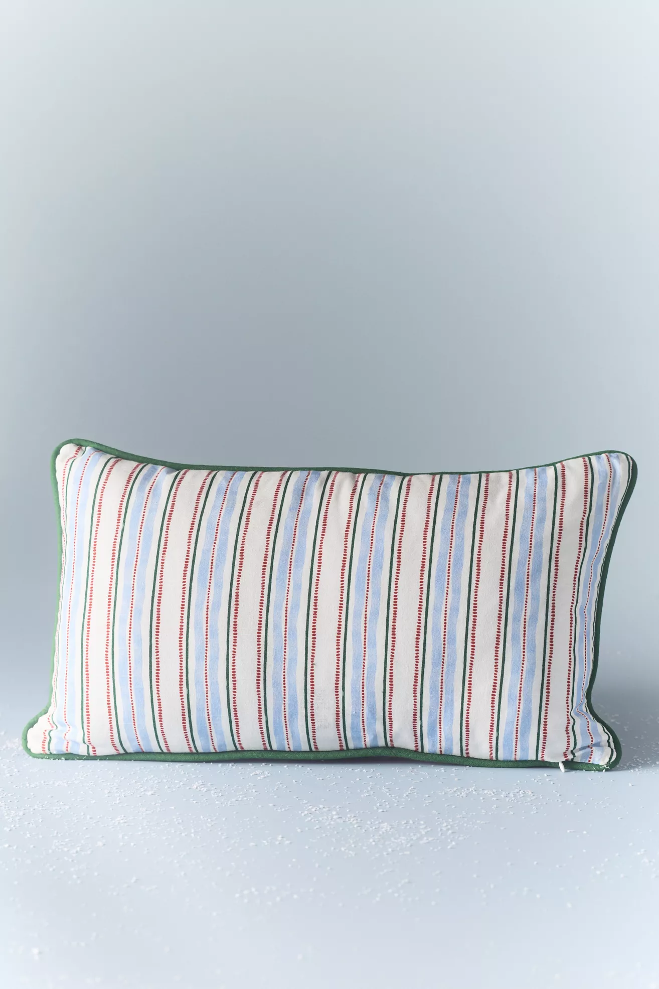 Vintage-Inspired Embroidered Cotton Pillow - thumbnail 2
