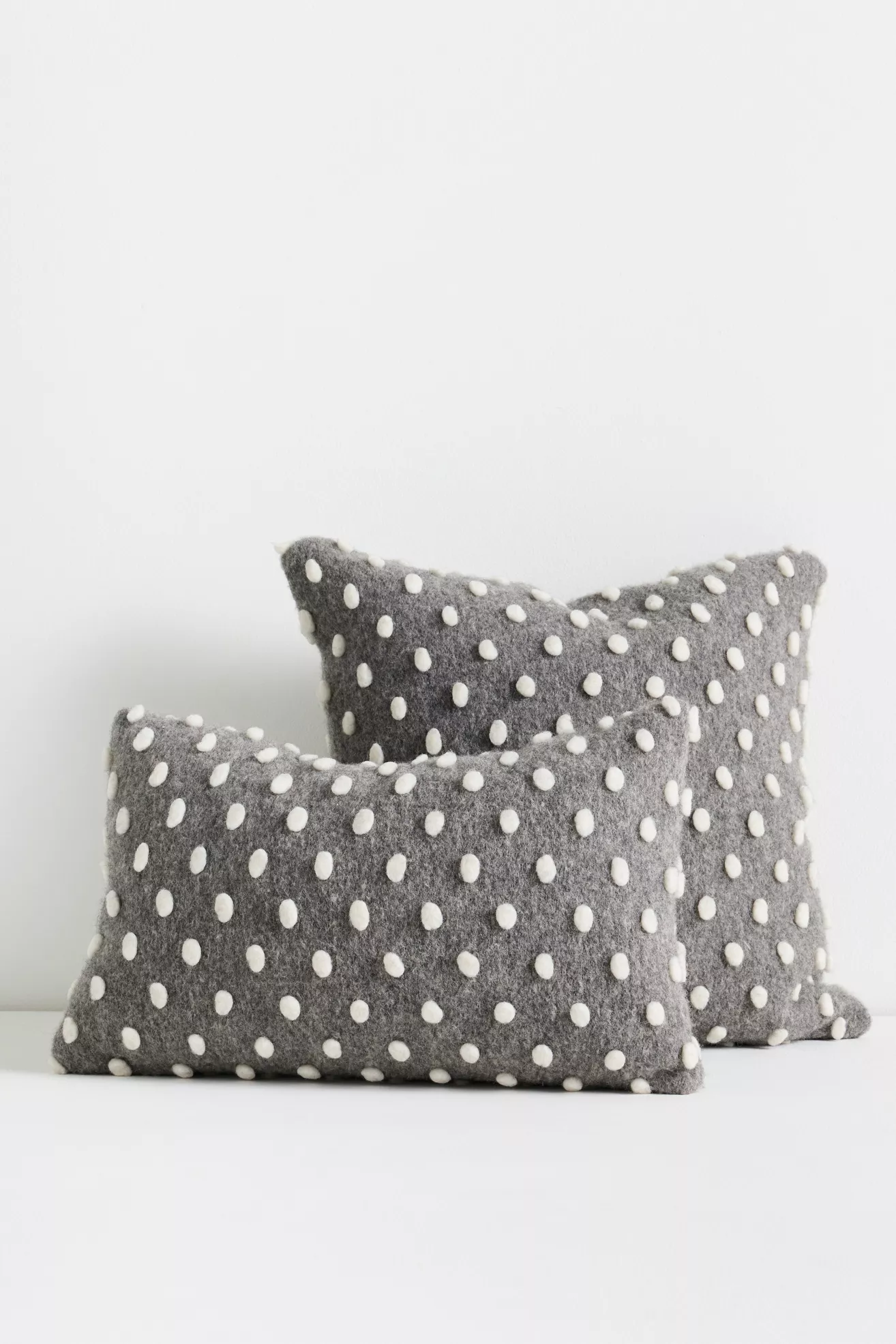 Woven Wool Dotted Throw Pillow - thumbnail 5