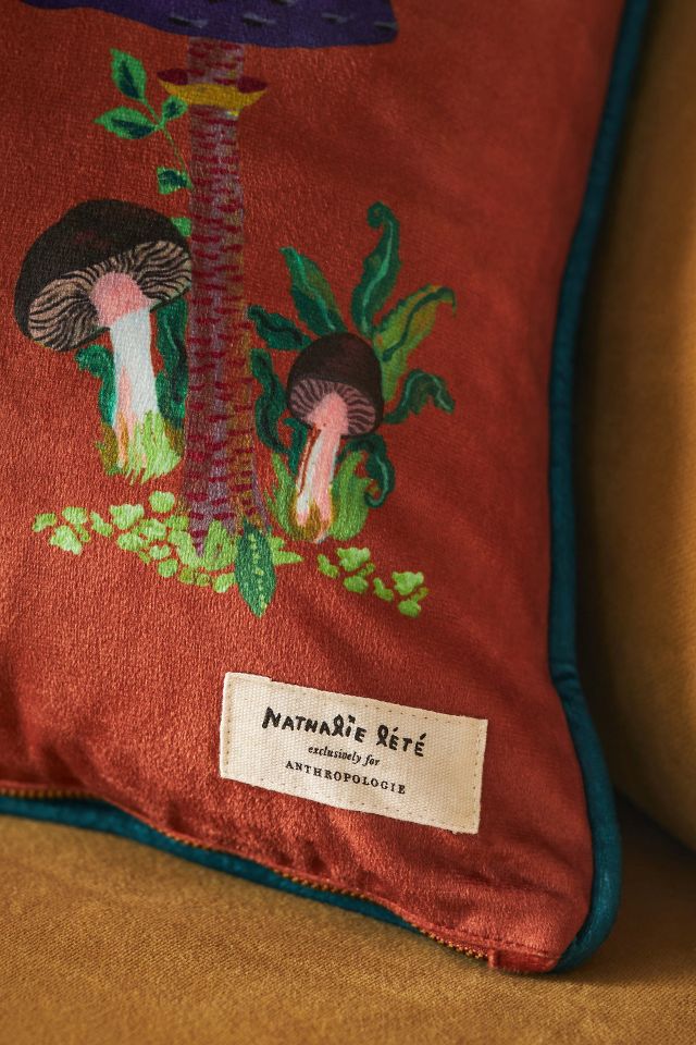 Nathalie Lete Embroidered Velvet Pillow | AnthroLiving
