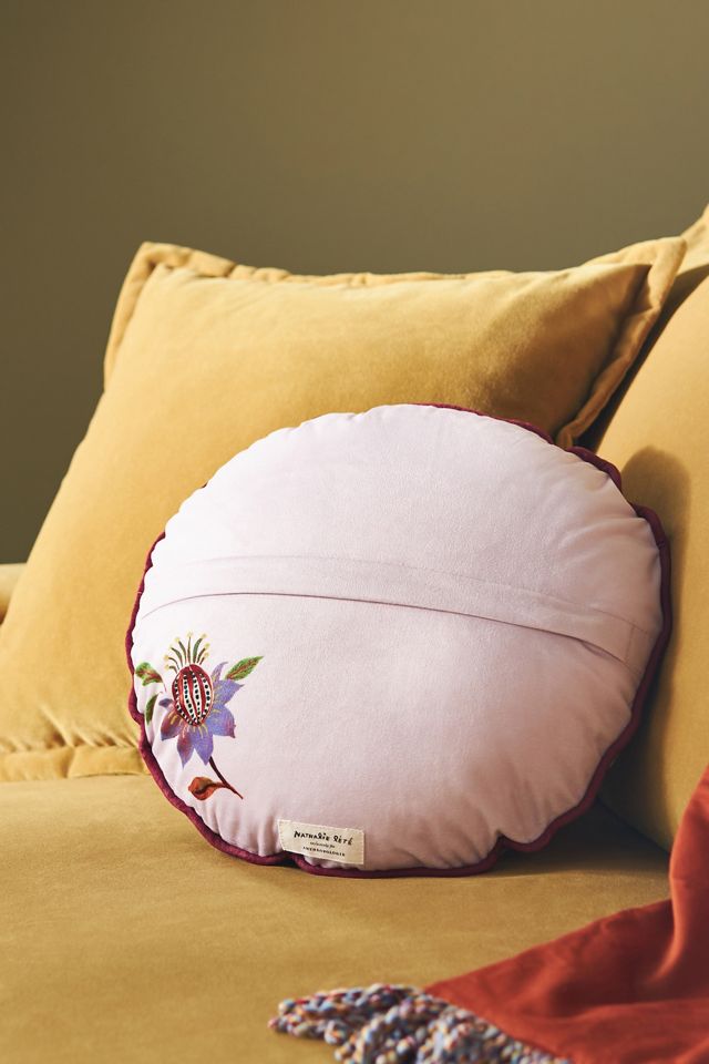 Nathalie Lete Embroidered Velvet Pillow #2