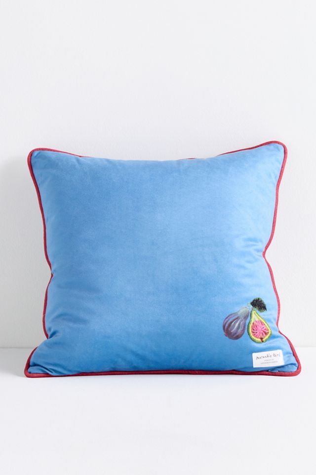 Nathalie Lete Embroidered Velvet Pillow #2