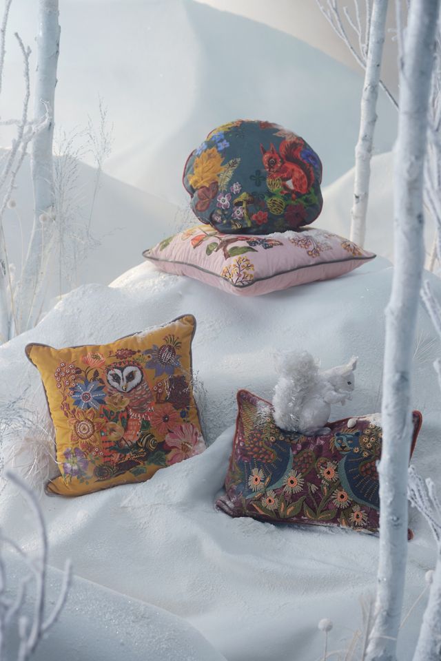 Housse de coussin Florika velours pétrole House of Hackney 43 x 43 cm
