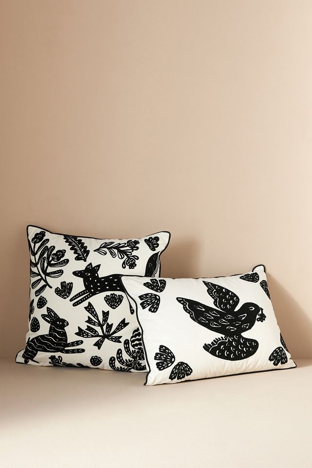 Embroidered Jenara Pillow AnthroLiving