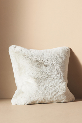 Sophie Faux-Fur Pillow - Pearl
