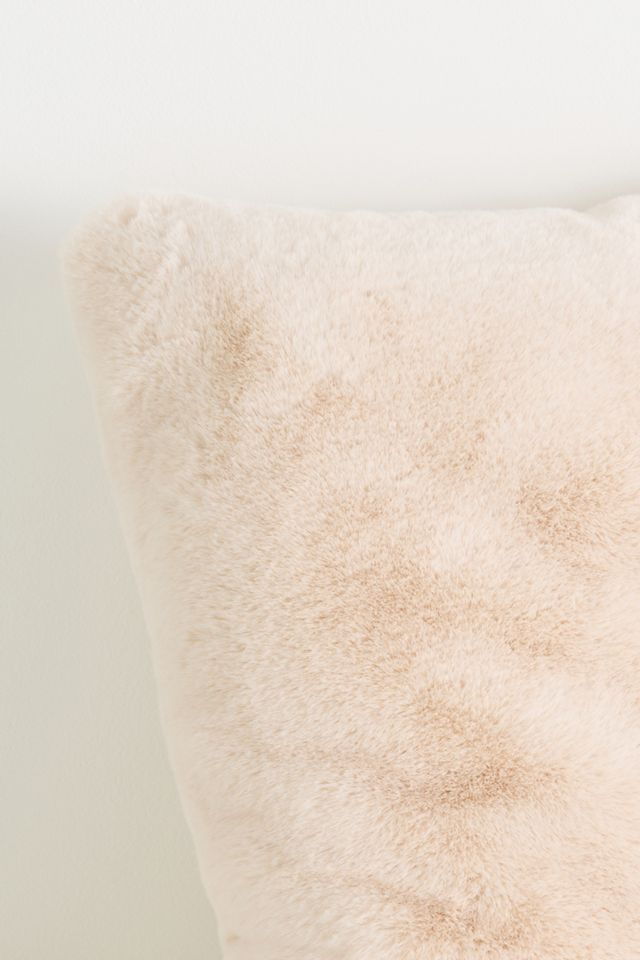 Sophie Faux Fur Throw Pillow #3