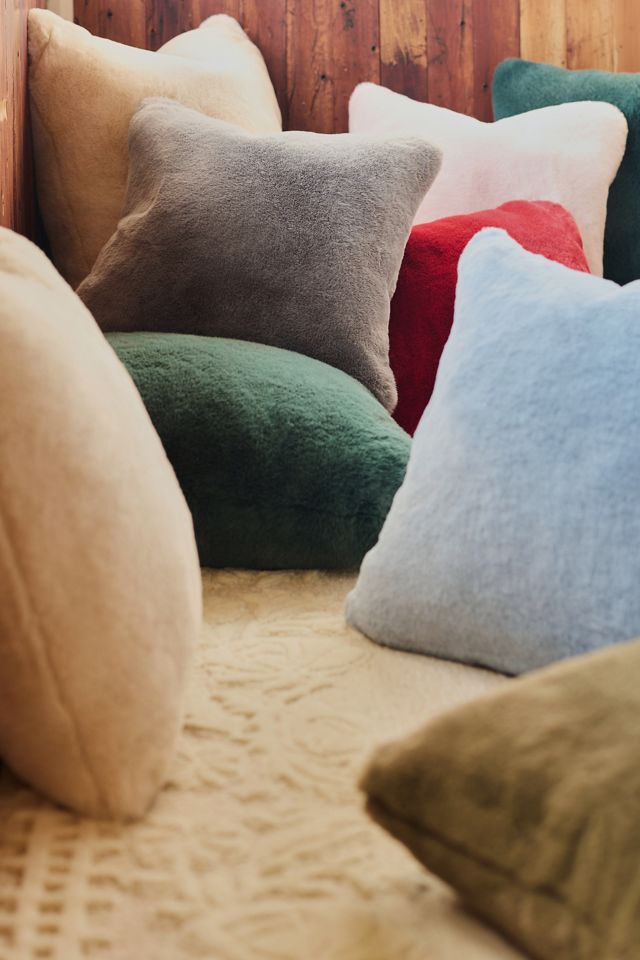 Sophie Faux Fur Throw Pillow #5