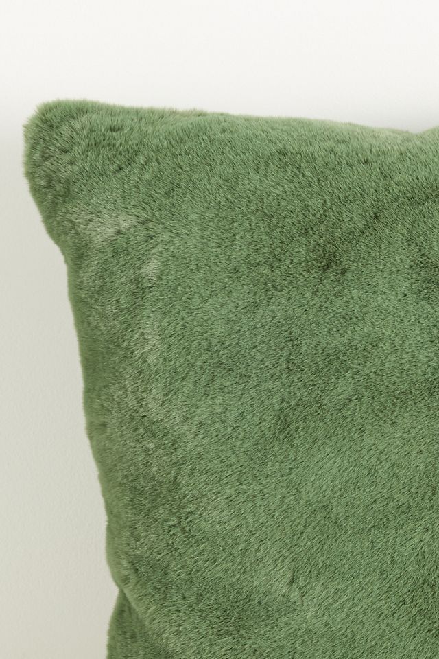 Sophie Faux Fur Throw Pillow #3