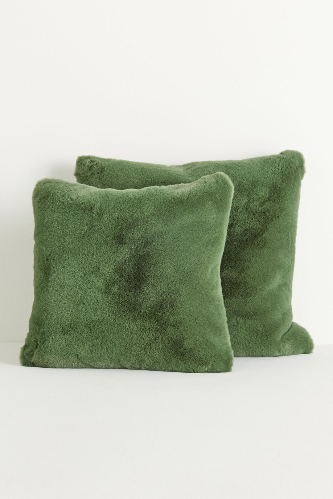 The Sophie Faux Fur Pillow - Olive