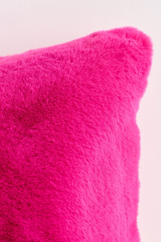 Sophie Faux Fur Throw Pillow #1