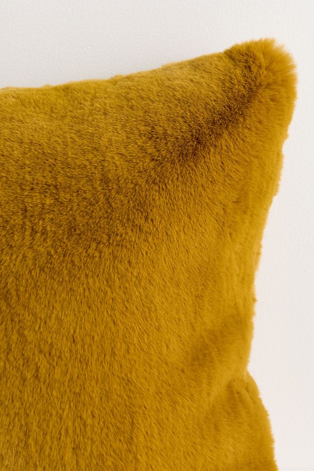 Sophie Faux Fur Throw Pillow #1