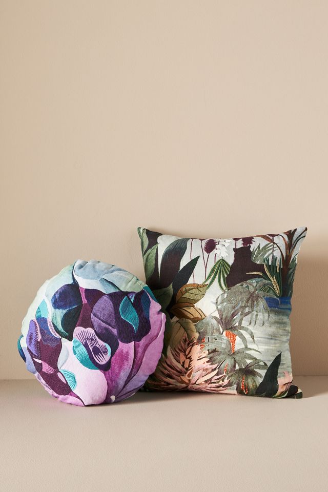 Embroidered Tesserae Pillow #1