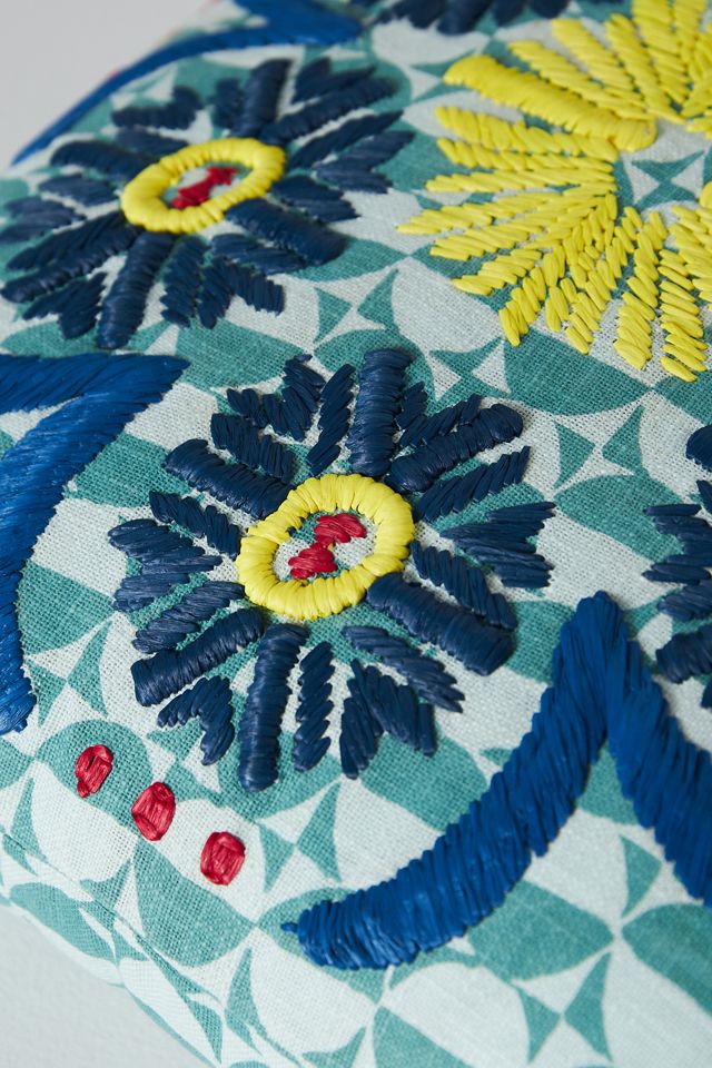 Embroidered Anila Pillow #2