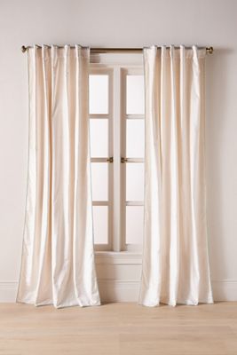 Adelina Piped Velvet Woven Curtain