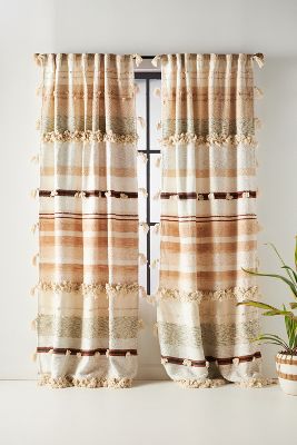 All Roads Design All Roads Yucca Curtain By  In Assorted Size 108"