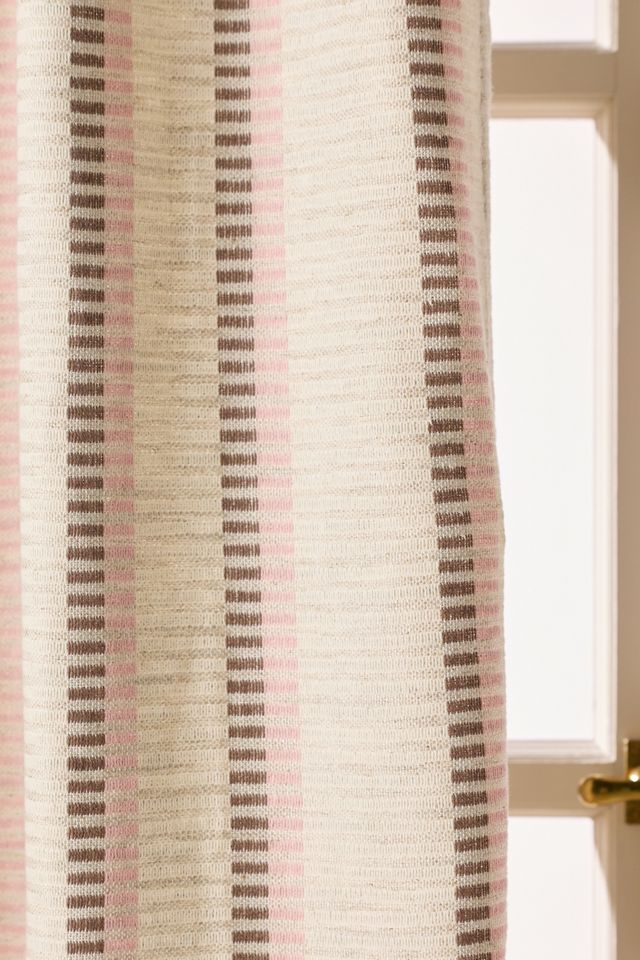 Pieced Stripe Cotton Blend Woven Curtain #2