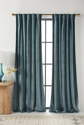 Anthropologie Louise Velvet Curtain