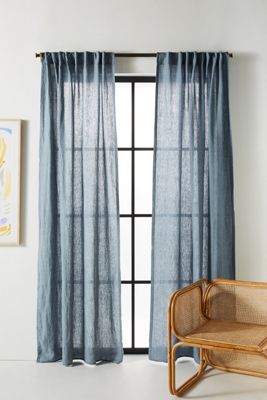 Stitched Linen Curtain