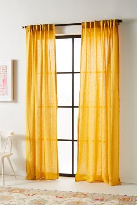 Stitched Linen Curtain