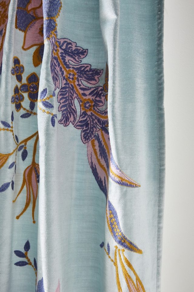 Embroidered Velvet Elan Curtain #1