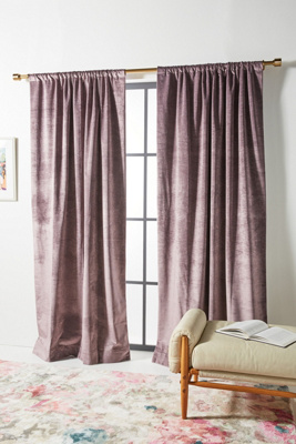Velvet Slub Blackout Curtain