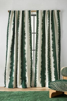 Anthropologie Maiko Jacquard-woven Curtain In Multi