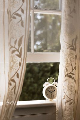 Manette Embroidered Cotton Linen Sheer Curtain