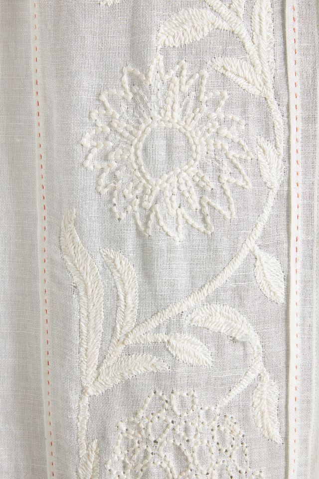 Embroidered Manette Curtain