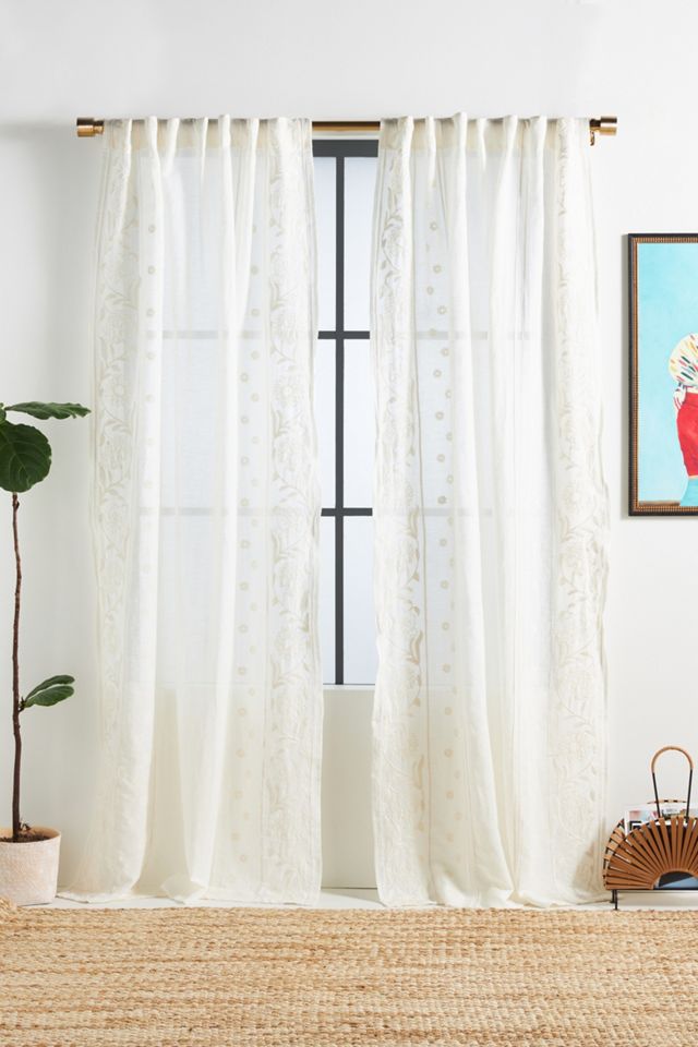 Embroidered Manette Curtain