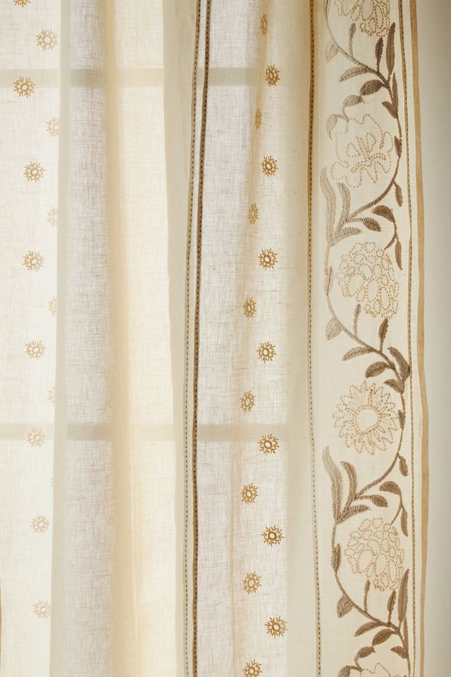 Embroidered Manette Curtain