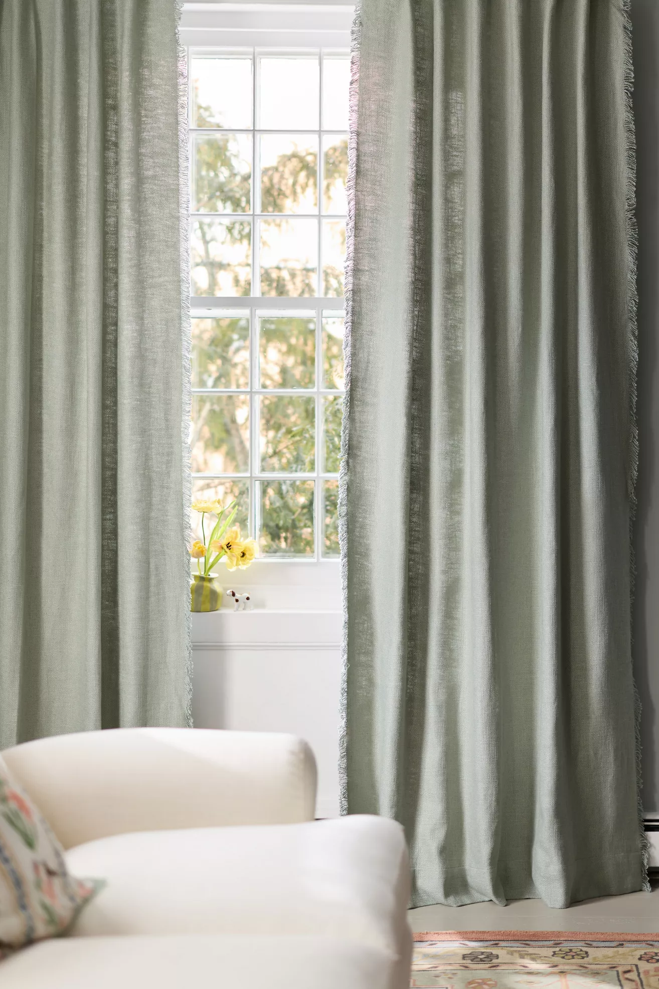 Luxe Linen Blend Woven Curtain