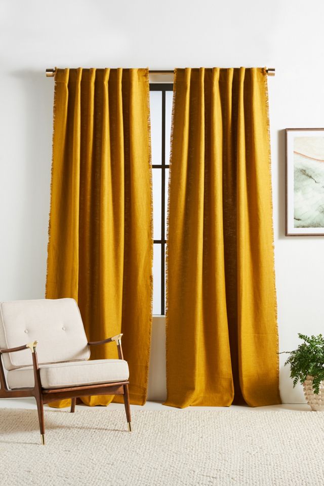 Luxe Linen Blend Woven Curtain