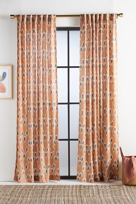 Anthropologie Ikat Blossom Curtain Panel 96x50” outlet NWT Retail $148