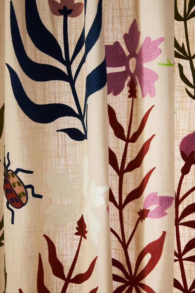 Embroidered Grere Curtain #2