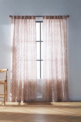 Amber Lewis For Anthropologie Rowena Curtain By  In White Size 50" X 96
