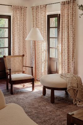 Amber Lewis For Anthropologie Rowena Curtain By  In Yellow Size 108"