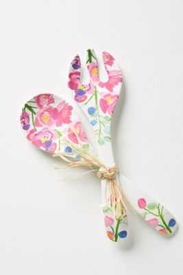 Paint + Petals Melamine Servers, Set of 2