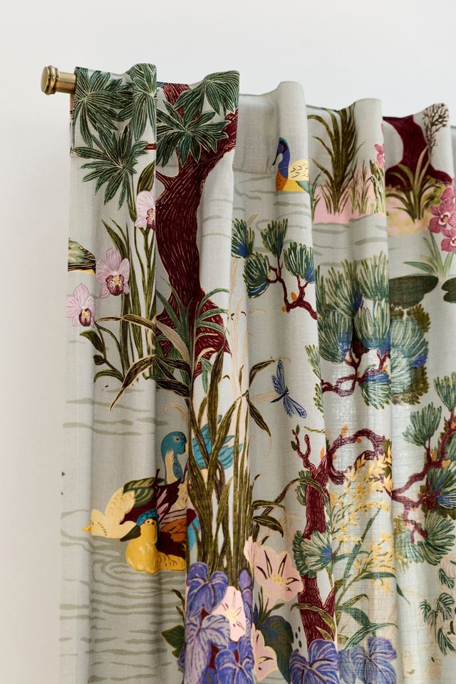 Bernadette Woven Cotton Printed Curtain #1