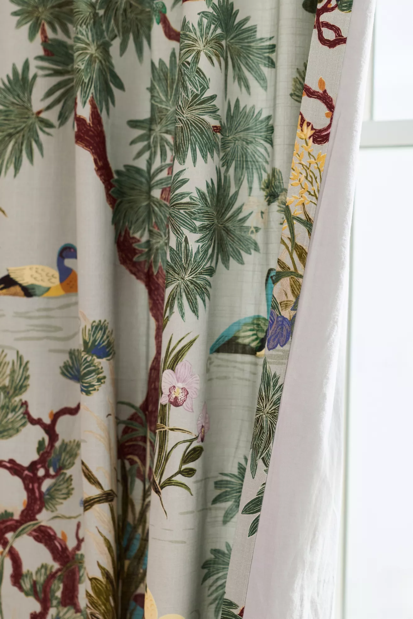Bernadette Woven Cotton Printed Curtain - thumbnail 3
