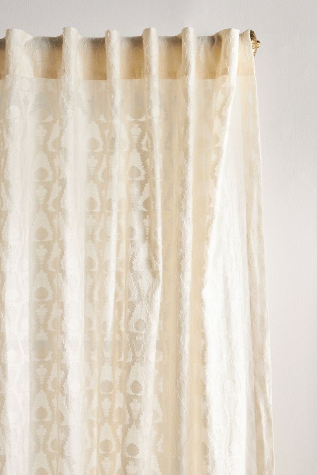 Anthropologie Sheer Curtain discount Top in (NWT Neutral Motif