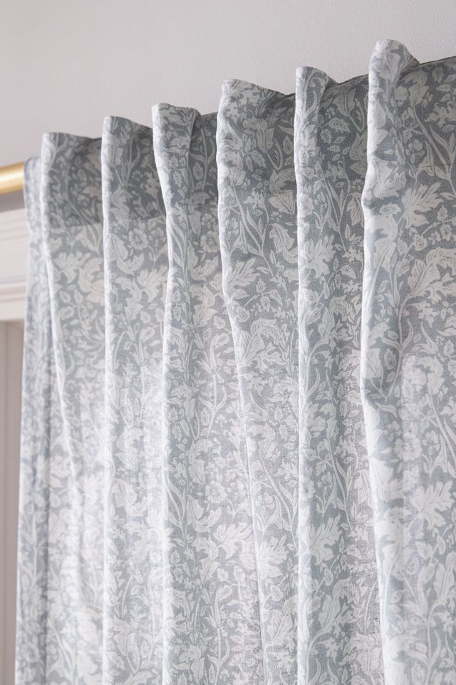 Hyacinth Semi-Sheer Printed Curtain #1