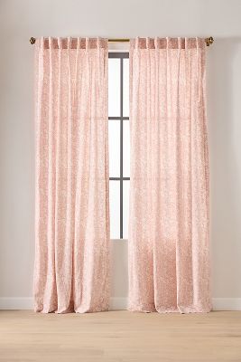 ANTHROPOLOGIE HYACINTH PRINTED CURTAIN 