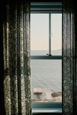 Hyacinth Semi-Sheer Printed Curtain