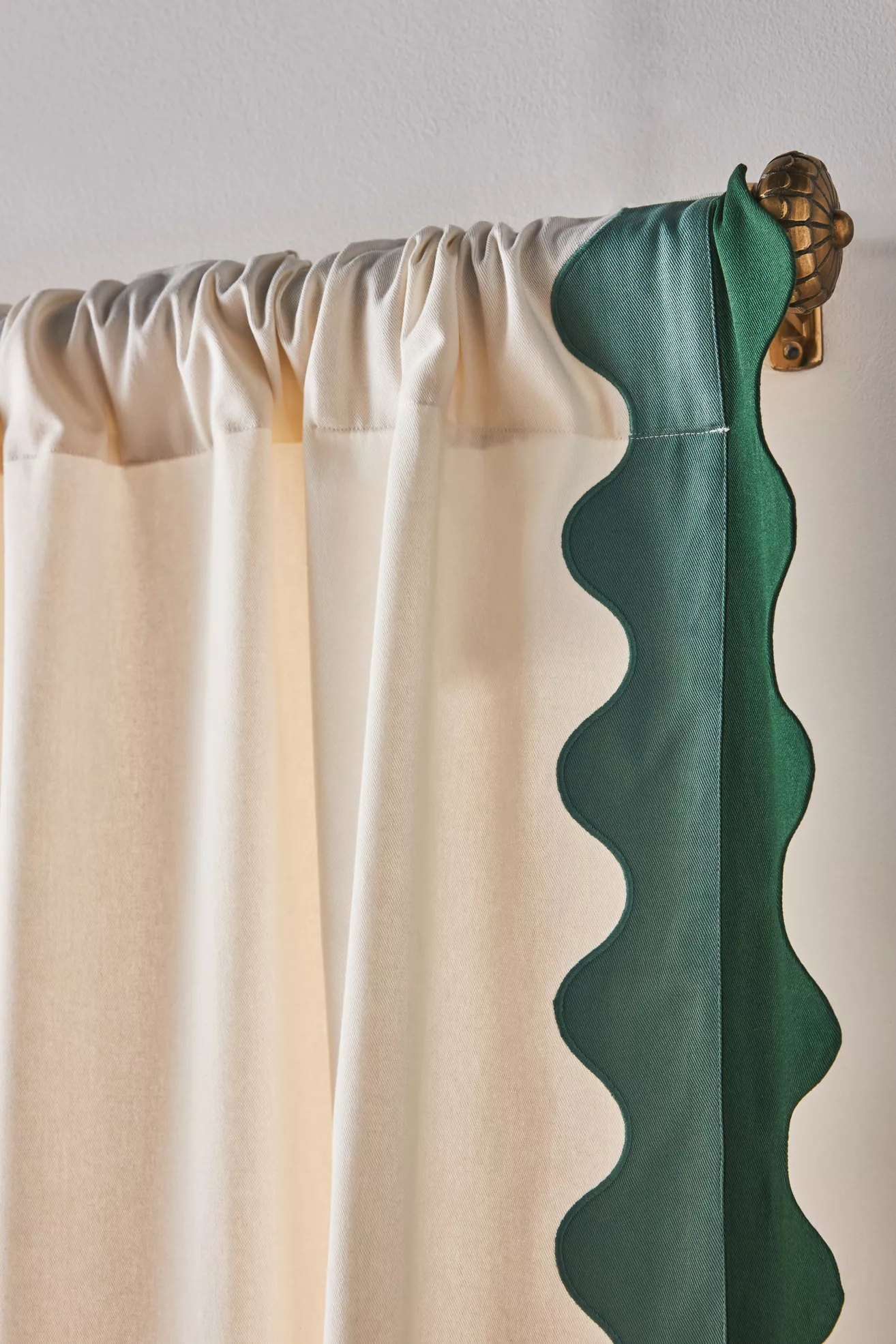 Maeve Scalloped Cotton Curtain - thumbnail 3