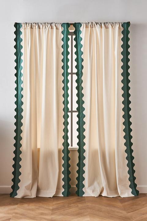 Maeve Scalloped Cotton Curtain