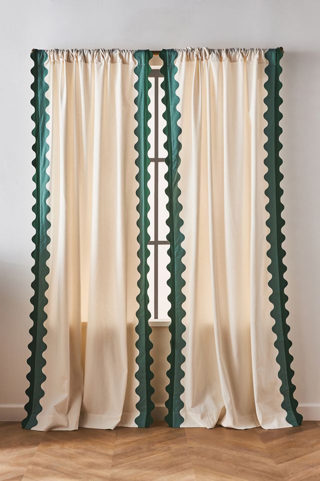 Maeve Scalloped Curtain | AnthroLiving