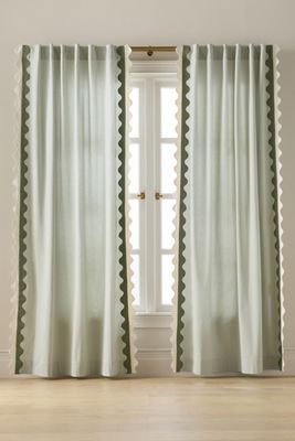 Maeve Scalloped Cotton Curtain