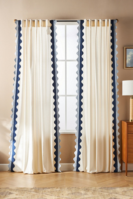 Maeve Scalloped Cotton Curtain