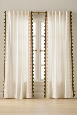 Maeve Scalloped Cotton Curtain