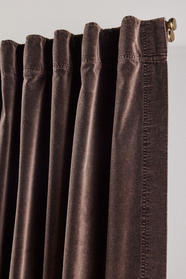 Trova Washed Velvet Curtain #1